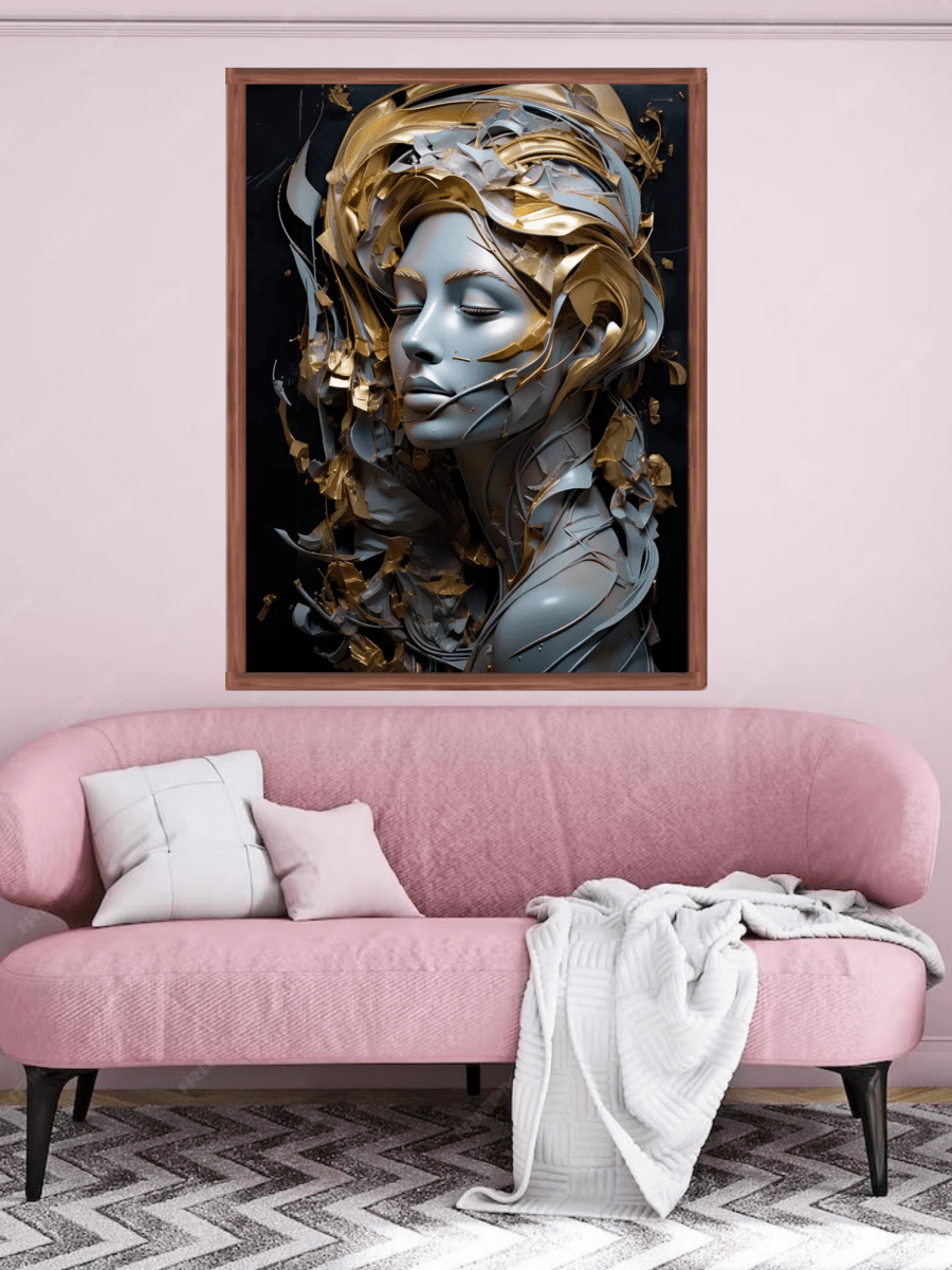 Premium abstract canvas painting for modern home interiors